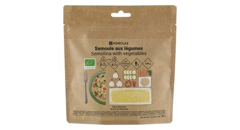 Forclaz comida vegetariana deshidratada sémola ecológica con verduras 100 g