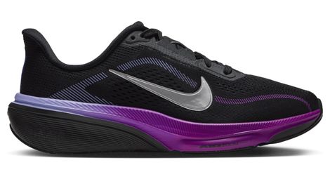 nike pegasus 42 running shoes black purple kids
