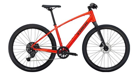 Vélo fitness trek dual sport 2 shimano cues 9v 27.5 rouge gén 5