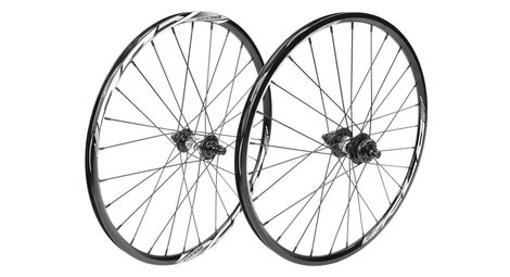 Paire de roues bmx excess xlc-2 mini/expert 20 | 10 mm | 28 trous noir