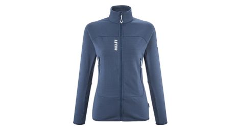 Forro polar millet fusion grid azul para mujer