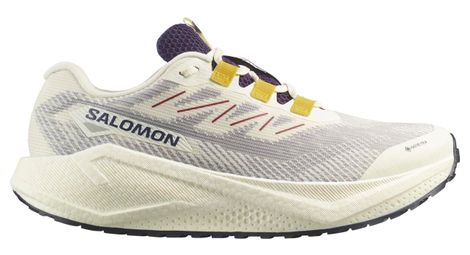 salomon aero blaze 3 grvl gtx beige blue men s running shoes