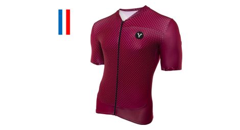 Maillot manches courtes lebram portillon bordeaux coupe ajustée