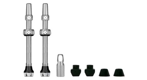 Valvole tubeless muc-off v2 alluminio 44 mm argento