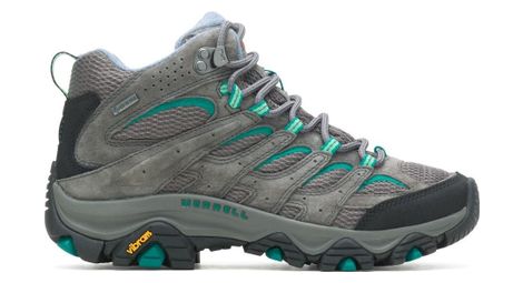 Merrell moab 3 mid gore-tex zapatillas de senderismo para mujer gris/azul 37