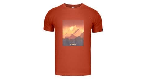 T-shirt de randonnée alpinus drefekal orange - homme