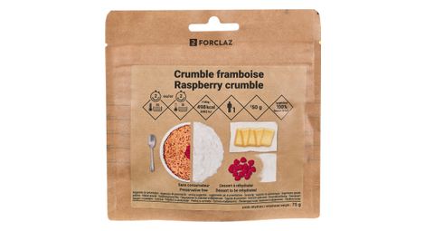 Dessert liofilizzato forclaz raspberry crumble 50 g