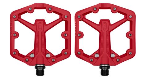 Paire de pedales plates crankbrothers stamp 1 gen 2 small rouge