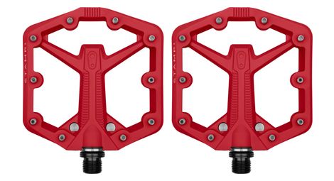 Crankbrothers stamp 1 gen 2 - pedales planos pequeños rojo