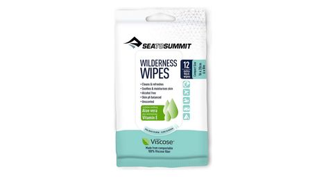 Sea to summit wipes 16 x 20cm pack of 12