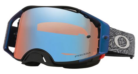 Masque oakley airbrake mx grey strike / prizm mx sapphire iridium / ref : oo7046-g9