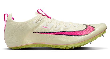 Chaussures d'athlétisme unisexe nike zoom superfly elite 2 blanc rose jaune