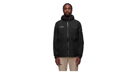 Veste imperméable mammut convey tour hs hooded noir