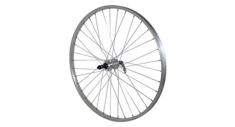 Roue vtt 26  arriere alu moy blocage roue libre 7-6v.