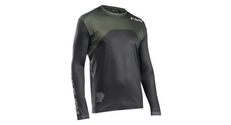 Maillot manches longues northwave sharp noir vert