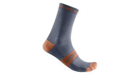 Calcetines castelli superleggera unisex t 12 azul/marrón