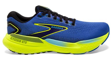 Brooks glycerin gts 21 zapatillas de running azul amarillo hombre