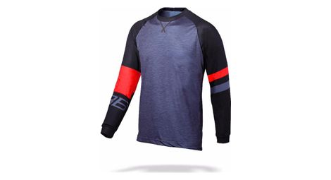 long sleeve mtb jersey bbb answitchback grey black red