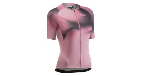 Maillot Manches Courtes Northwave Force Evo Rose Femme