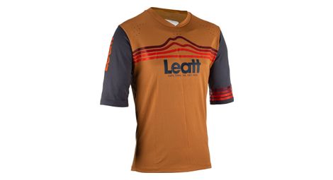 Maillot de manga 3/4 leatt enduro 3.0 marrón ante