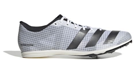 Chaussures d'athlétisme unisexe adidas performance distancestar blanc noir