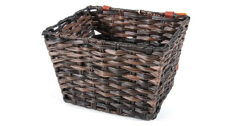 Panier à vélo volare tressé en osier - petit - marron