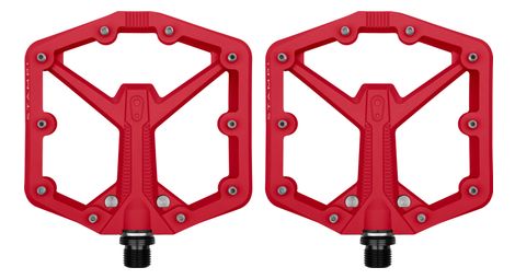 Crankbrothers stamp 1 gen 2 - pedales planos grandes rojo