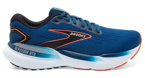 Chaussures Running Brooks Glycerin GTS 21 Bleu Rouge Homme