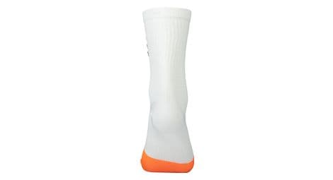 Chaussettes poc flair mid blanc orange