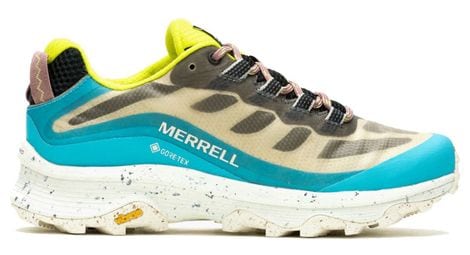 Merrell moab speed gore-tex zapatillas de senderismo para mujer azul/blanco