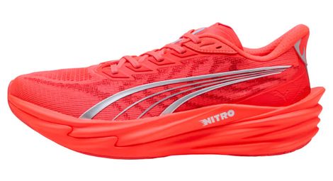 Scarpe da corsa Puma Deviate Nitro 4 Rosso/Argento da uomo