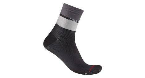 Chaussettes castelli elégente 12 noir gris