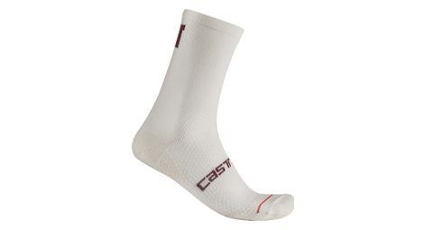 Chaussettes castelli como thermal 15 blanc femme