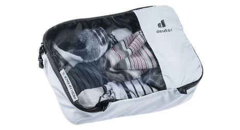 Bolsa de almacenamiento deuter mesh zip pack 3 gris claro / negro