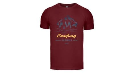 T-shirt de randonnée alpinus polaris rouge - homme