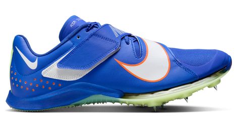 Zapatilla de atletismo unisex nike air zoom elite de salto de longitud azul verde