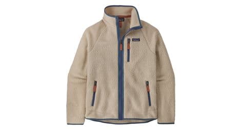 Patagonia retro pile fleecejacke beige s