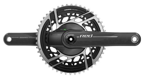 Sram red axs e1 power meter kurbelgarnitur 50/37t 12s natural carbon schwarz