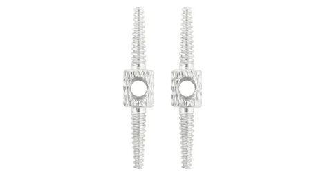Herramienta de guiado de cable interno bicicleta - Aluminio plata - 2 piezas - Para freno y desviador - Compatibilidad universal