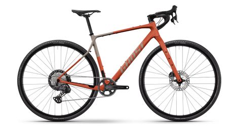 Vélo de Gravel Ghost Asket CF Pro Shimano GRX 12V 700 mm Orange/Beige 2026