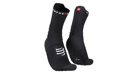 Coppia di calzini compressport pro racing v4.0 trail black