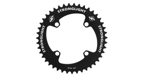Plateau bmx 4bra d 104 stronglight 43dts mono noir pour chaine 1 2 x 3 32