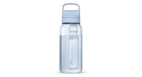 Botella con filtro lifestraw go 1l azul