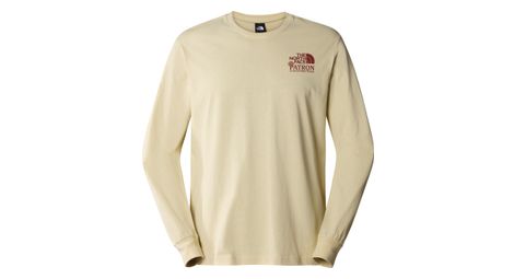 The north face nature beige long sleeve t-shirt s