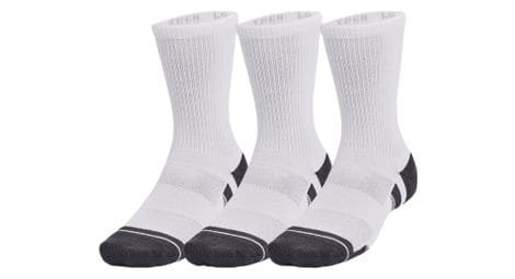 3 pares de calcetines under armour performance tech blanco unisex