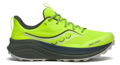 Zapatillas detrail para hombre saucony xodus ultra 3 amarillo/caqui