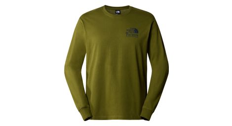T shirt manches longues the north face nature vert
