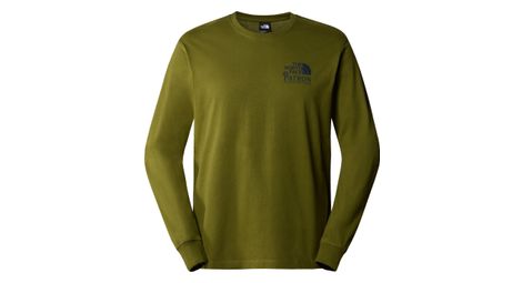 T-shirt manches longues the north face nature vert