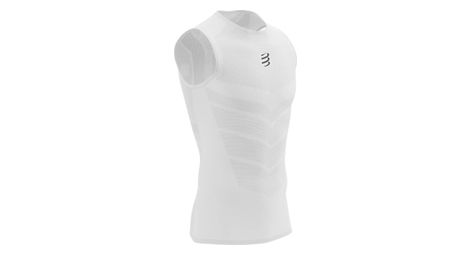 Camiseta de tirantes compressport on/off blanca