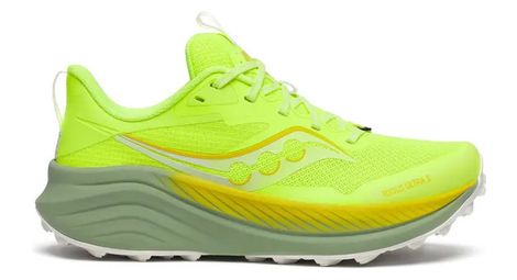 Chaussures trail saucony xodus ultra 3 jaune/kaki femme